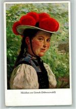 Serie VIII Nr. 2 - Mädchen aus Gutach, Trachten Hasemann