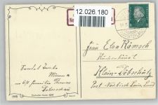 Alabaster Serie 4249 - AK Geburtstag - Mädchen mit Hunde - Blumenstrauß - Petersen, Hannes Künstlerkarte