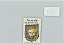 O7983 Sonnewalde Sonne Vignette Wappen Kaffee Hag ca 1920-1940 Vignette