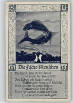Fische ca 1942 AK Sternzeichen