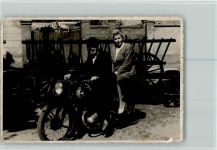 Privatfoto ca 1950 Motorrad