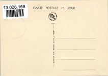 Bouchardon Bildhauer und Sonderstempel und Sonderbriefmarke Briefmarkenabbildung