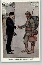 sign Fritz Schoen - Soldat und Zivilist "Mensch, wie siehst du aus WK I AK Soldatenleben