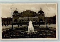 Basel Bâle Bahnhof Fotokarte ca 1937 AK Bahnhof