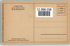 Ludwig Tieck - Bildnisse deutscher Dichter Schriftsteller