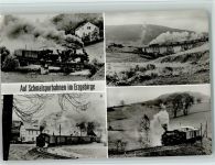 Schmalspurbahn im Erzgebirge - 4 Abbildungen 1984 AK Eisenbahnzug