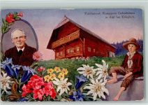Roseggers Geburtshaus in Alpl bei Kriegslach, Alpenblumen Schriftsteller
