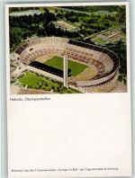 Helsinki - Olympiastadion - Werbung Zigaretten Greiling Olympiade