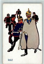 sign Emil Huber Nr. 12 - Militär Karikatur - Verlag Ruegg-Koch Militär Karikatur
