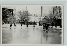 Oberstorf Foto AK Verkleidung als Zwerge Eishockey