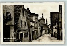 97318 W8710 Kitzingen 1938 Foto AK Alte Poststraße , gute Erhaltung AK