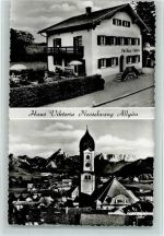 87484 W8964 Nesselwang 1957 - Pension Haus Viktoria , gute Erhaltung AK