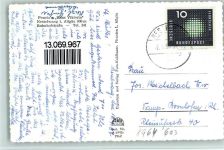 87484 W8964 Nesselwang 1957 - Pension Haus Viktoria , gute Erhaltung AK