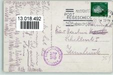 Sankt Benno mit musizierenden Engel 1934 AK Bier Löwenbräukeller Künstlerkarte