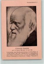 Charles Darwin Kosmospostkarte Nr. 1 AK Prominente