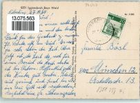 94547 W8351 Iggensbach 1968 - Fritz Pollak Lebensmittel, Kirche, gute Erhaltung AK