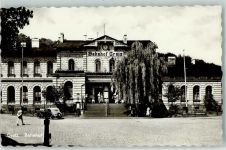 O6600 Greiz Greiz Bahnhof ca 1957 Foto AK Bahnhof