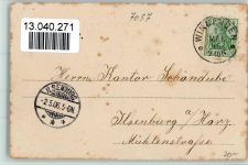 71364 W7057 Winnenden , Württ 1906 - Total - Verlag Dobler AK Stockflecken