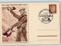 Rowno sign Ax-Heu - Sonderstempel - Tag der Briefmarke 1942 - Kriegsmarine Ganzsache WK II