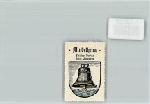 87719 W8948 Mindelheim - Vignette Wappen Kaffee Hag ca 1920-1940