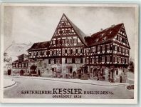 W7300 Esslingen am Neckar Werbung - Sektkellerei Kessler, Flecken Alkoholwerbung