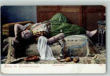 Salut Constantinople 7997 - beaute orientale, Wasserpfeife AK Trachten Türkei