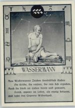 Wassermann Sternzeichen Künstlerkarte