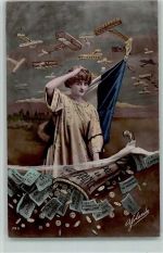 Fotomontage Yolande - Aviatik militaire - Flugzeuge Militär Frankreich