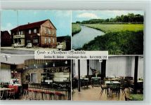 29581 W3111 Gerdau - Gast- und Rasthaus Hentschke mit Innenansicht, Bartresen, Autos vor dem Haus, VW Käfer, Musikbox, gute Erhaltung AK