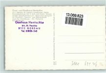 29581 W3111 Gerdau - Gast- und Rasthaus Hentschke mit Innenansicht, Bartresen, Autos vor dem Haus, VW Käfer, Musikbox, gute Erhaltung AK