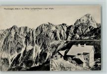 Prinz Luitpoldhaus Bayr. Allgäu u. Hüttenstempel 1913 , Posthilfsstempel , gute Erhaltung AK Berghütte