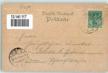 34513 W3544 Waldeck , Hess 1901 Lithographie Schloss