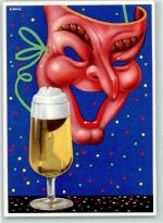 sign Thomas Abeking , Maske AK Werbung Bier