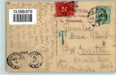 W7828 Feldberg , Schwarzwald Todtnauer Hütte Kühe Hüttenstempel Berghütte 1912 Künstlerkarte