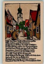 O2500 Rostock sign Ort lt. Stempel Künstlersteindruck