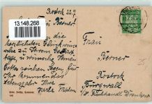 O2500 Rostock sign Ort lt. Stempel Künstlersteindruck