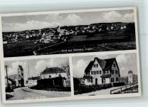 88410 W7954 Seibranz 1955 - Straße mit Kirche, Lebensmittelhandlung , gute Erhaltung