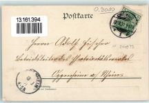 09111 O9000 Chemnitz , Sachs 1901 Lithographie Hauptmarkt Centralbahnhof Schlossteich Börse mit Becker-Denkmal Vierblättriges Kleeblatt