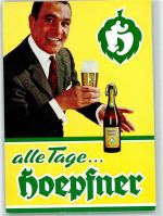 Hoepfner Export Bier AK Werbung Bier 1960