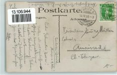 Zürich Fahnenweihe Tonhalle Zürich 1908 AK Gestickte Fahne 1908 Foto AK