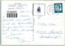 50667 W5000 Köln Kalk 802 - Straßenbahn Litfaßsäule St. Josef Kirche Chemische Fabrik Hauptstraße Postamt
