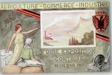 Saint-Christophe-en-Brionnais Foire Exposition Comtoise 1929 sign. Gewerbeausstellung 1929