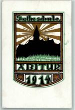 W7500 Karlsruhe , Baden Goethe Schule Abitur 1914 Abitur 1914