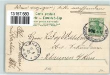 55566 W6553 Sobernheim 1905 - Rathaus Bahnpost Metz - Bingerbrück Zug 306