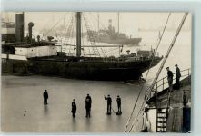 24103 W2300 Kiel , Ostsee 1922 Foto AK Winter Eis Ort handschriftlich