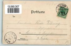 44787 W4630 Bochum 1899 Gebrauchsspuren Gruss aus - Litho - Kriegerdenkmal, Ottmar Zieher