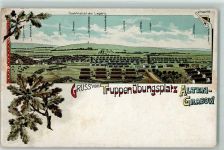 39291 O3271 Altengrabow Lithographie Truppenübungsplatz Eichenlaub