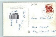 96352 W8641 Gifting , Kr Kronach - Gasthaus Zum Kremnitzthal Gastraum Frankenwald
