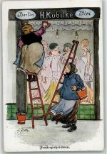 Beruf Fensterputzerin Verlag der Lustigen Blätter Nr. 74 AK Zille, H.