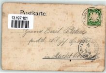 W8400 Regensburg Studentenwappen 1903 Gebrauchsspuren